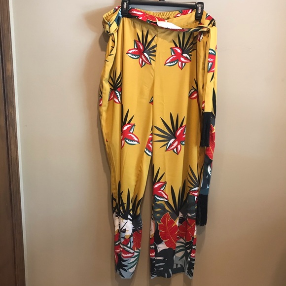 Soft surroundings Aruba Palm Pants 1X - Picture 2 of 12